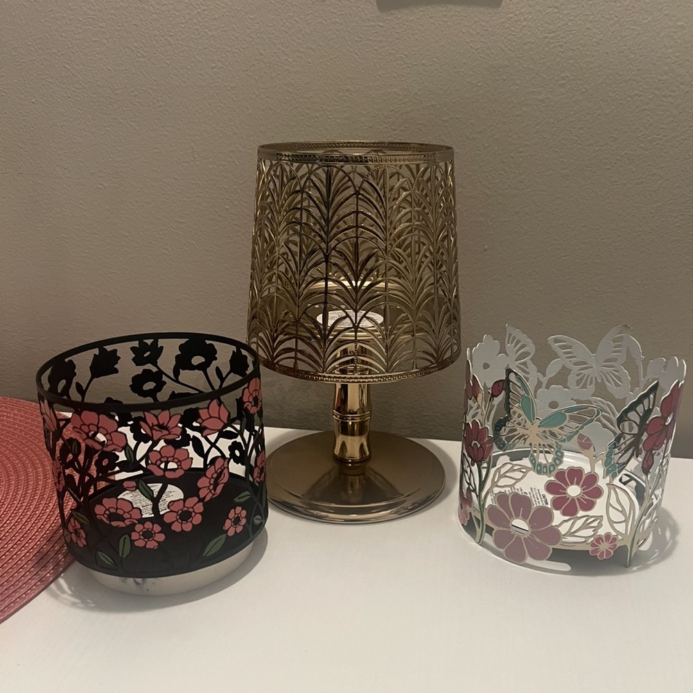 Bath & Body Works 3-wick candle holders x3